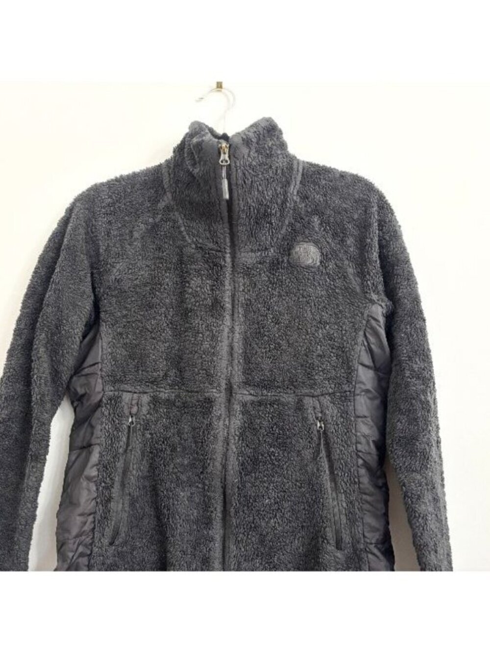 The North Face Black Soft Fleece Sz Small Zip Up High Neck Sweater - small - Picture 4 of 11